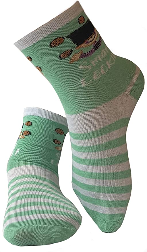 Mary Blair Kids' Girls Fun Cotton 3-Pair Novelty Kids Cotton Crew Socks