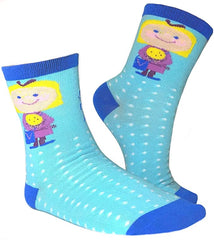 Mary Blair Kids' Girls Fun Cotton 3-Pair Novelty Kids Cotton Crew Socks