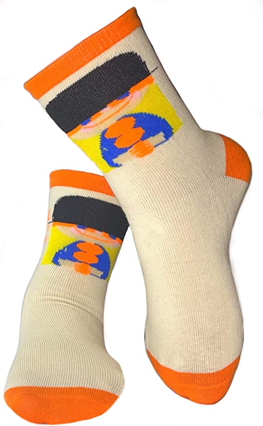 Mary Blair Kids' Girls Fun Cotton 3-Pair Novelty Kids Cotton Crew Socks