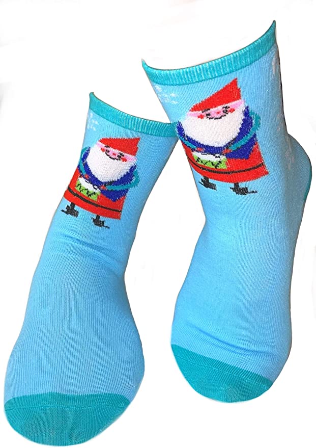Mary Blair Womens' Christmas 3-Pair  Crew Socks