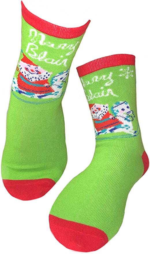 Mary Blair Womens' Christmas 3-Pair  Crew Socks
