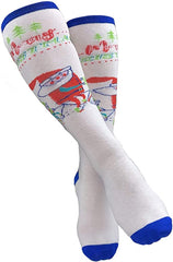 Mary Blair Christmas and Colorful Knee Hi Socks - 2 Pair