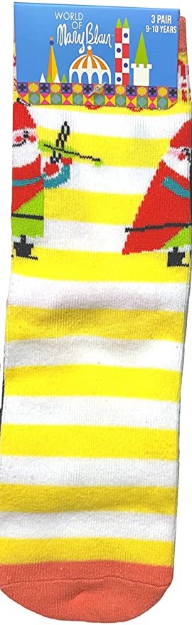 Mary Blair Womens' Christmas 3-Pair  Crew Socks