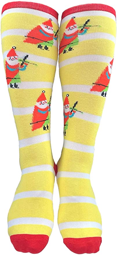 Mary Blair Christmas and Colorful Knee Hi Socks - 2 Pair