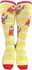 Mary Blair Christmas and Colorful Knee Hi Socks - 2 Pair