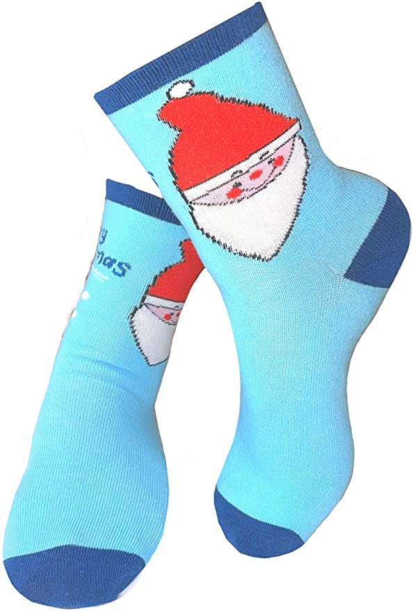 Mary Blair Kids' Girls Christmas Cotton 3-Pair Crew Socks