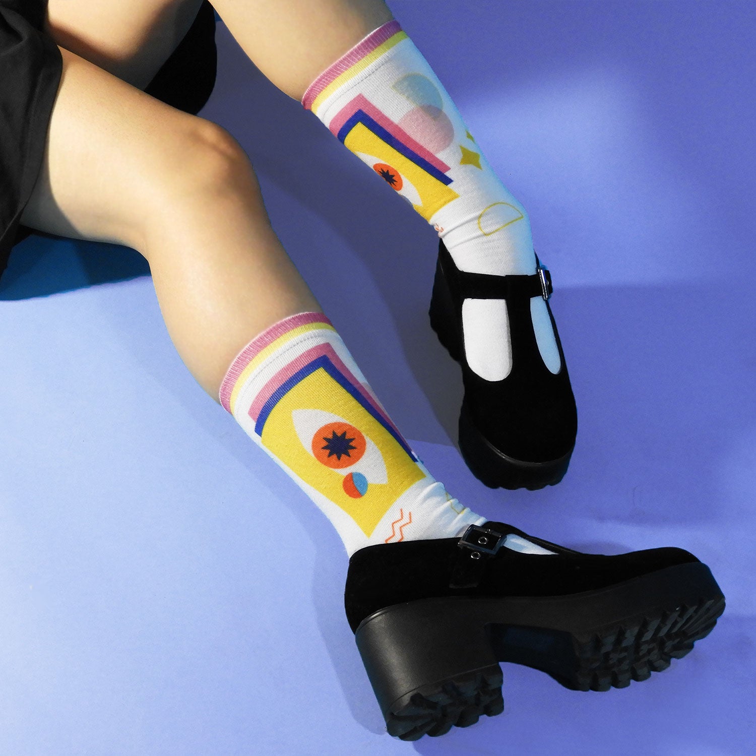 CONCEPTUAL ART PRINTED SOCKS