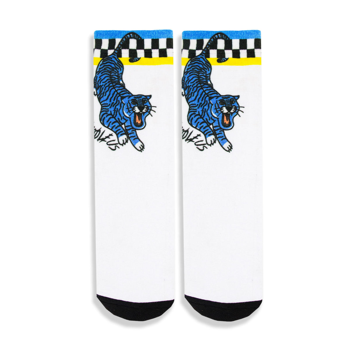 COOL BLUE TIGER PRINTED SOCKS