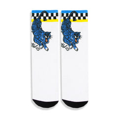 COOL BLUE TIGER PRINTED SOCKS