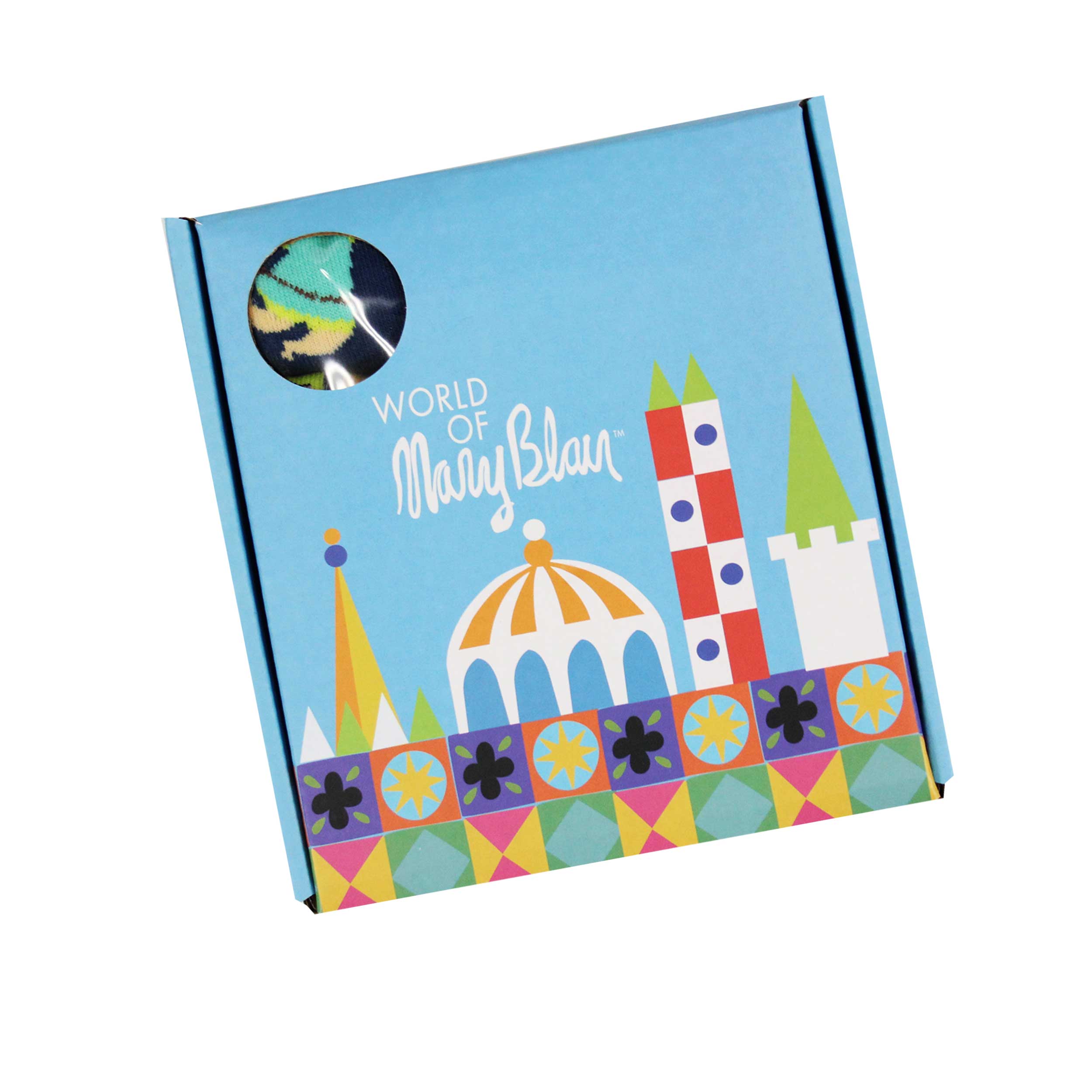 Mary Blair Girls Funny and Cute Knee High Gift Box set 6-Pair  (Kids Size)